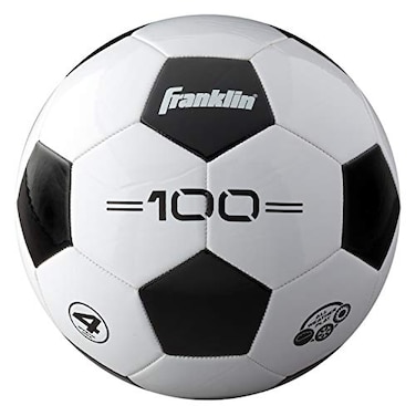 Franklin Sports Size Competition 100 Soccer Balls 12 Pack Deflated with Pump White 4