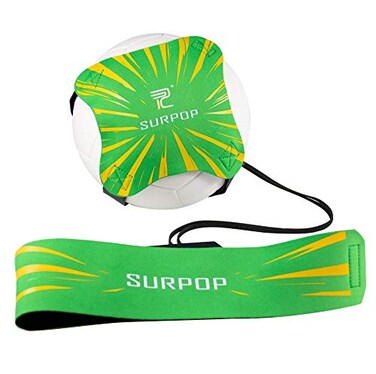 Surpop SoccerVolleyballRugby Trainer Football Kick Throw Solo Practice Training Aid Control Skills Adjustable Waist Belt for Kids Adults