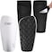 Northdeer Adults Shin Pads incl Sleeves with Optimized Insert Pocket Protective Soccer Equipment for Kids Adults White XL