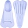 CAPAS Swim Training Fins Comfortable Silicone Lap Swimming Short Blade Floating Flippers with Mesh Bag for Adult Men Women Build Leg Strength