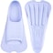 CAPAS Swim Training Fins Comfortable Silicone Lap Swimming Short Blade Floating Flippers with Mesh Bag for Adult Men Women Build Leg Strength