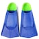 Fanwill Kids Swim FinsShort Comfortable Flippers for Lap Swimming and Training for ChildrenGirlsBoysBeginnersYouth BlueAcid Lime S