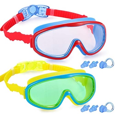 Yizerel 2 Pack Kids Swim Goggles Swimming Glasses for Children from 3 to 15 Years Old