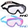 Yizerel 2 Pack Kids Swim Goggles Swimming Glasses for Children from 3 to 15 Years Old