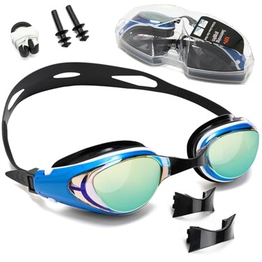 iGym Swim Goggles ShortSightedNearsighted Optical Swimming Goggles AntiFog UV Protection Adjustable Buckle For Women Men