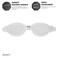 TYR Vesi Adult Swim Goggles Low Profile Training Goggles for Men Women Anti Fog UV Protection with Quick Adjust Strap Clear