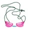 Water Gear Bungee Headband Goggle Strap Swimming and Divers Great Replacement Goggle Strap Comfortable and Will Stay Secured Men Women and Teens Green