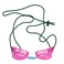 Water Gear Bungee Headband Goggle Strap Swimming and Divers Great Replacement Goggle Strap Comfortable and Will Stay Secured Men Women and Teens Green