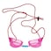 Water Gear Bungee Headband Goggle Strap Swimming and Divers Great Replacement Goggle Strap Comfortable and Will Stay Secured Men Women and Teens Red