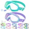 Vvinca Kids Goggles with Comfort Fabric Strap Kids Swim Goggles Wide View AntiFogUV No Leaking Swimming Goggles for 314