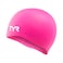 TYR Silicone Swim Cap for Men and Women WrinkleFree Durable Tear Resistant Low Drag Training Competition Cap Pink