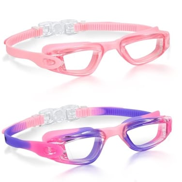 Aegend Kids Swim Goggles Pack of 2 Swimming Goggles for Children Boys Girls Age 314