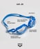 ARENA Unisex Kids Junior Air Mirror Swim Goggles for Swimming Ages 6 to 12 Air Seals AntiFog Coated Lens Adjustable Strap SilverNavyWater