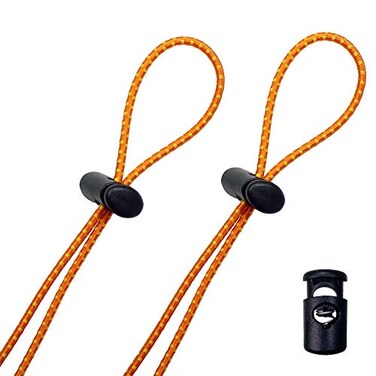 Flow Swim Flow Bungee Goggle Strap Kit 2Pack Universal Adjustable Replacement Straps for Swim Goggles Bright Orange