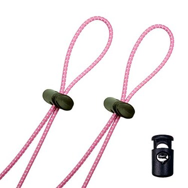 Flow Swim Flow Bungee Goggle Strap Kit 2Pack Universal Adjustable Replacement Straps for Swim Goggles Pink