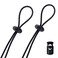 Flow Swim Flow Goggle Strap Kit 2Pack Replacement Bungee Cord Straps for Swim Goggles Solid Black