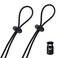 Flow Swim Flow Goggle Strap Kit 2Pack Replacement Bungee Cord Straps for Swim Goggles Solid Black