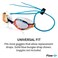 Flow Swim Flow Goggle Strap Kit 2Pack Replacement Bungee Cord Straps for Swim Goggles Solid Green
