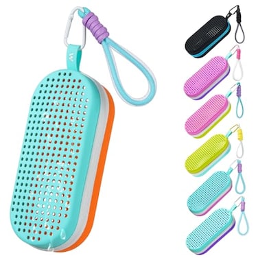 MSNATURALLY Swim Goggle Case For Swimming Goggles Gifts for Kids Silicone Protective Cases with Drain Hole for Goggles