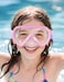 Supertrip Kids Swim Goggles with Nose Cover for Ages 614 Tempered Glass Fabric Strap Swimming Snorkel Mask for Pool Beach