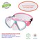 HYDROCOMFY Toddler Goggles Nose Cover Kid Goggles Fabric Strap Swimming Goggles Kids 36 1PK Pink Princess