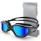 YAKAON Adult Swimming Goggles UV Protection AntiGlare Antifog AntiLeak Silicone Strap ClearPolarized Lenses