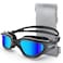 YAKAON Adult Swimming Goggles UV Protection AntiGlare Antifog AntiLeak Silicone Strap ClearPolarized Lenses
