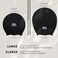 BRDLOCK 2 Pack Extra Large Swim Cap for Long Hair Braids Dreadlocs Waterproof Silicone Swimming Cap Large BlackWindsor Wine
