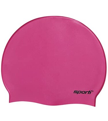 Sporti Silicone Swim Cap Magenta