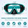 Body+ Knitted Adjustable Strap Dive Mask UltraComfort Panoramic Goggles for Scuba Snorkeling