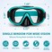 Body+ Knitted Adjustable Strap Dive Mask UltraComfort Panoramic Goggles for Scuba Snorkeling