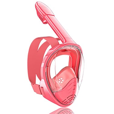 QingSong Kids Snorkel Mask Full Face Snorkeling Set with Camera Mount 180 Degree Panoramic View Snorkeling Gear AntiFog AntiLeak