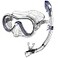 SEAC Set Giglio Dry Valve Snorkeling Set with Underwater Mask and Snorkel Blue Standard