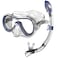 SEAC Set Giglio Dry Valve Snorkeling Set with Underwater Mask and Snorkel Blue Standard