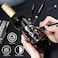 KERIFI Silver Liquid Chrome Mirror Markers OilBased Permanent Art Liquid Chrome Marker Set Reflective Gloss Metallic Mirror Marker Repair Paint Pen for Model Metal Plastic DIY Craft 5pack 13mm