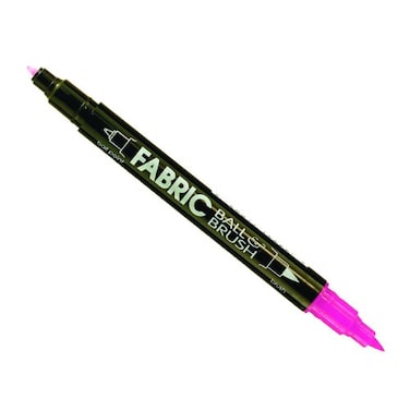 Uchida UCHIDA Marvy Fabric Ball and Brush Marker Art Supplies Fluorescent Pink