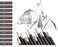 Liquidraw Drawing Pencils For Sketching Set of 12 Graded Sketch Pencils For Drawing Sketching Art Shading 8B2H Graphite Hard Soft Pencil Set