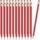 Zhanmai 24 Pieces Red Pencils with Eraser Pre Sharpened Wooden Erasable Checking HB Pencils with Erasable Tops for Writing Drawing Checking Coloring Tests Grading Map Coloring Editing Office Favors