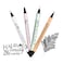 Kuretake ZIG Twin Marker BLACK 4 Assortment set for Hand Lettering Calligraphy Art Illustration Journaling Cartooning AP Certificated Made in Japan