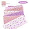 TERMINAL 100 Cotton Fabric Bundle Floral PreCut Squares 20x20 for Sewing DIY Patchwork Quilting Purple