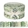 Bolsome 40 Pcs Sage Green Floral Cotton Jelly Fabric Strips Spring Sage Leaves Fabric Strips for Quilting Crafting Precut Patchwork for Gift Sewing DIY Crafts