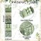 Bolsome 40 Pcs Sage Green Floral Cotton Jelly Fabric Strips Spring Sage Leaves Fabric Strips for Quilting Crafting Precut Patchwork for Gift Sewing DIY Crafts
