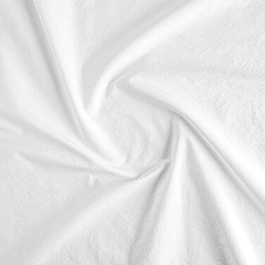 YAMOOCO 58 Width White 100 Cotton Fabric Sold by the Yard Solid Sewing Clothing Face Mask Crafting White Fabric