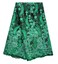 SanVera17 African Lace Fabric 5 Yards Beading Rhinestones for Dress Green