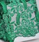 SanVera17 African Lace Fabric 5 Yards Beading Rhinestones for Dress Green