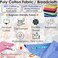 Barcelonetta Poly Cotton Fabric for Sewing Broadcloth Fabric by the Yard 60 Wide Roll Lightweight Breathable Lining Home Textile Skirts Tote Bags Navy 2 Yard