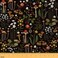 Castle Fairy Cute Mushroon Fabric by The Yard Wild Flowers Jungle Plants Decor Soft Flannel Polyester No Stretch Sewing Craft Natural Moth Snail Rustic Style Fabric for Home DIY Projects 1 Yard36 L x