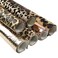 David Angie David angie Leopard Printed Faux Leather Sheet Metallic Burst Crack Synthetic Leather Fabric Assorted 6 PCS 77 x 129 20 cm x 33 cm for Hair Accessories DIY Crafts Making Leopard Pattern B