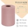 Luceinvita Dusty Rose Tulle Fabric Roll 6 Inch by 100 Yards 300 feet Sheer Netting Spool for Tutu Skirt Gift Wrapping Wedding Baby Shower Party Decorations DIY Crafts
