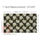 Erosebridal Peony Flannel Fabric by The Yard Flower Leaf Upholstery Florals Botanical Indoor Not Stretchy Decorative Fabric Spring Garden Green Yellow White 1 Yard